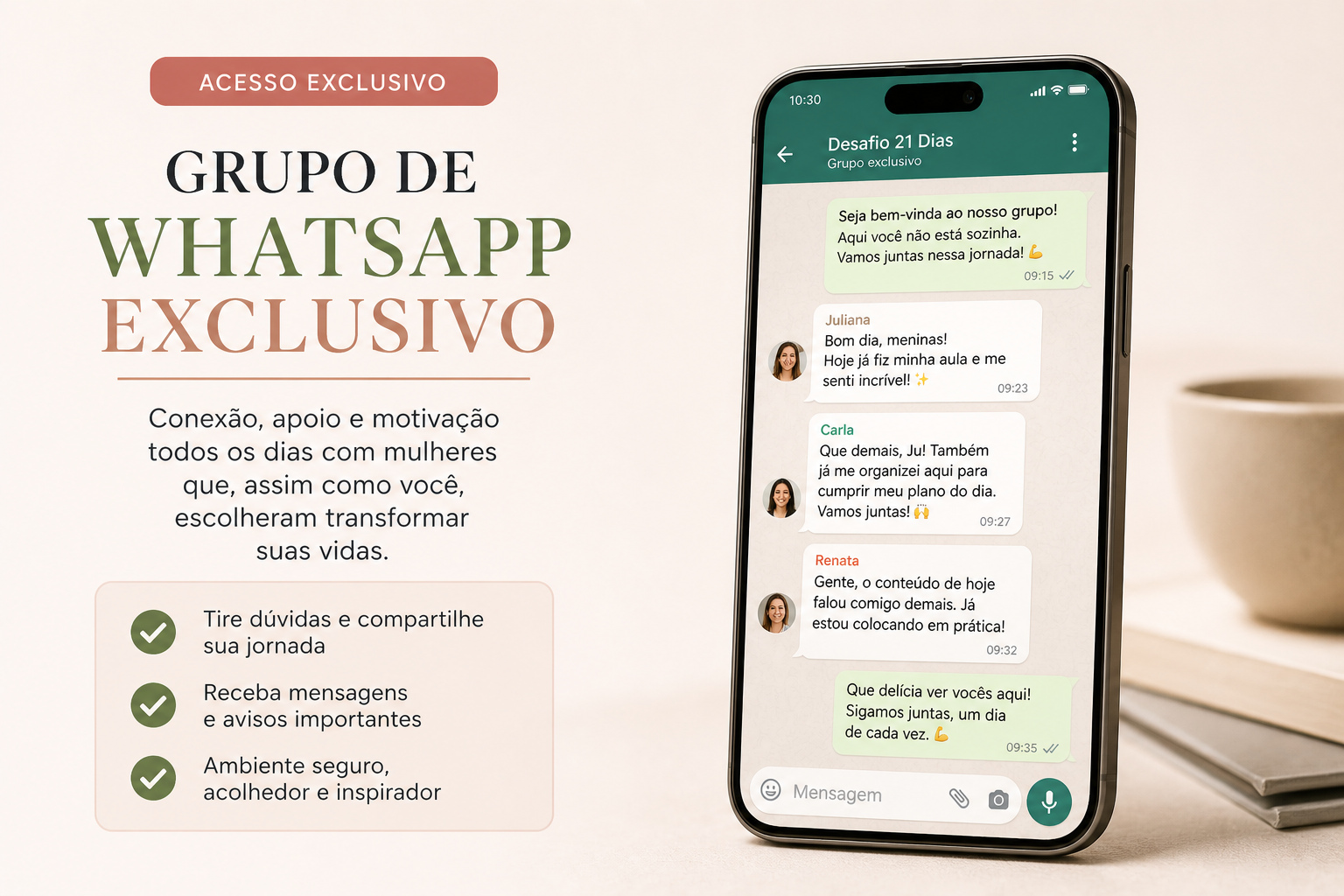 Grupo de WhatsApp das Musas